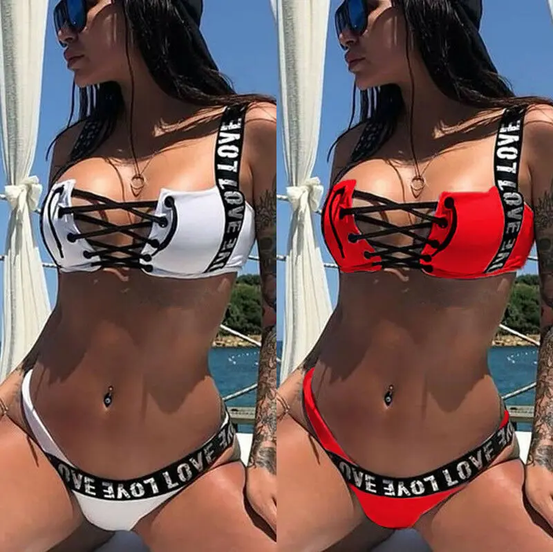 Hirigin 2019 New Letter Printed Brief Sets Women Lady High Waist Set Push Up Padded Summer Casual Sexy Brief Sets
Hirigin 2019 New Letter Printed Brief Sets Women Lady High Waist Set Push Up Padded Summer Casual Sexy Brief Sets