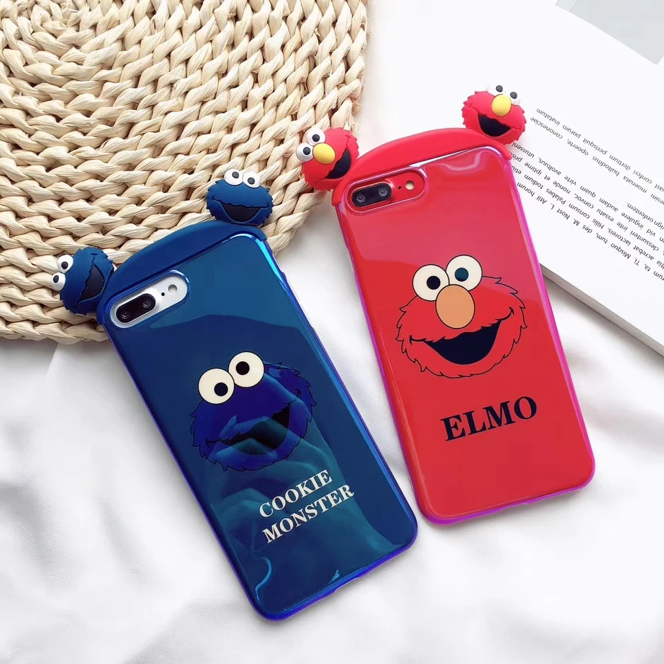 Double-headed ELMO COOKIE MONSTERS Cases For iphone 7 Case Sesame Street phone case For iphone X 7 8 6S 6 Plus Soft Back Cover
Double-headed ELMO COOKIE MONSTERS Cases For iphone 7 Case Sesame Street phone case For iphone X 7 8 6S 6 Plus Soft Back Cover