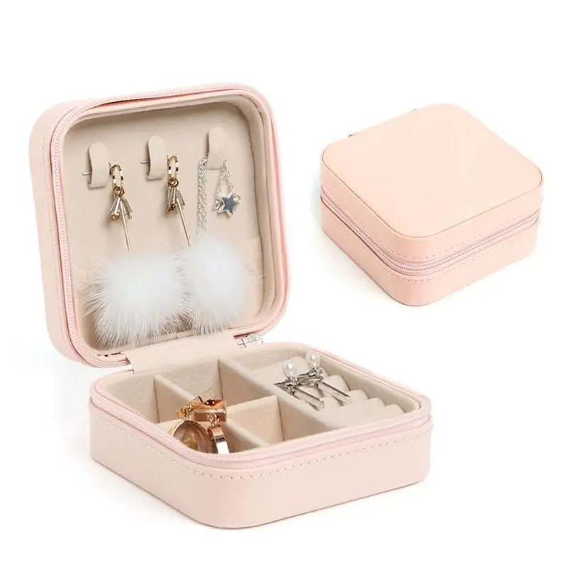 Portable Stud Earrings Rings Storage Box Elegant Mini PU Leather Jewelry Box Case Girl Diamond Earring Ear Stud Necklace Box
Portable Stud Earrings Rings Storage Box Elegant Mini PU Leather Jewelry Box Case Girl Diamond Earring Ear Stud Necklace Box