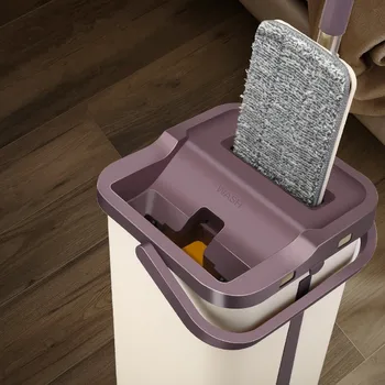 Quickly Clean Mop and Bucket with 4pcs Mop Pads Hand Easy Wringing Floor Cleaning Mop Microfiber Usage on Hardwood Laminate Tile
Quickly Clean Mop and Bucket with 4pcs Mop Pads Hand Easy Wringing Floor Cleaning Mop Microfiber Usage on Hardwood Laminate Tile