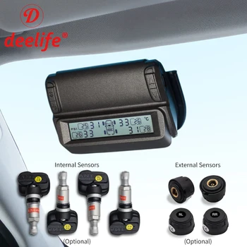 Tire Pressure Monitoring System TPMS Sensor Solar Car Security Smart Tyre Control Wireless 4 Wheels External Internal Sensors
Tire Pressure Monitoring System TPMS Sensor Solar Car Security Smart Tyre Control Wireless 4 Wheels External Internal Sensors
