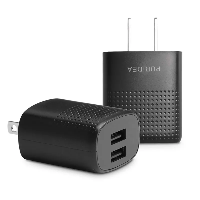 PURIDEA быстрое зарядное устройство USB для путешествий с двумя выходами 2.4A iPhone XS Max S10