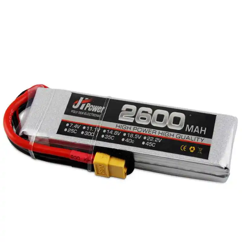 JH Lipo RC Car Battery 2600-2s-35c 7.4v T/TX60 Plug Lipo Battery For 1/10 RC Car RC FPV Racing Drone Multicopter Models
JH Lipo RC Car Battery 2600-2s-35c 7.4v T/TX60 Plug Lipo Battery For 1/10 RC Car RC FPV Racing Drone Multicopter Models