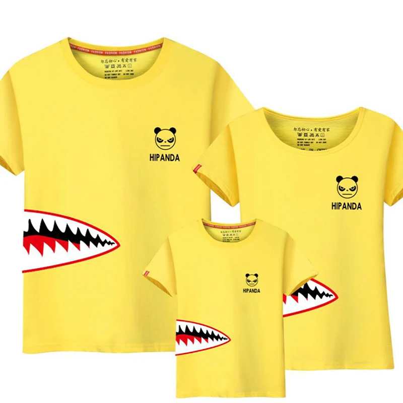 Parent Child T-shirt T shirt Sharp Tooth Clothing Family Matching Clothes Summer Daughter Short-sleeved Panda Tops Look
Parent Child T-shirt T shirt Sharp Tooth Clothing Family Matching Clothes Summer Daughter Short-sleeved Panda Tops Look