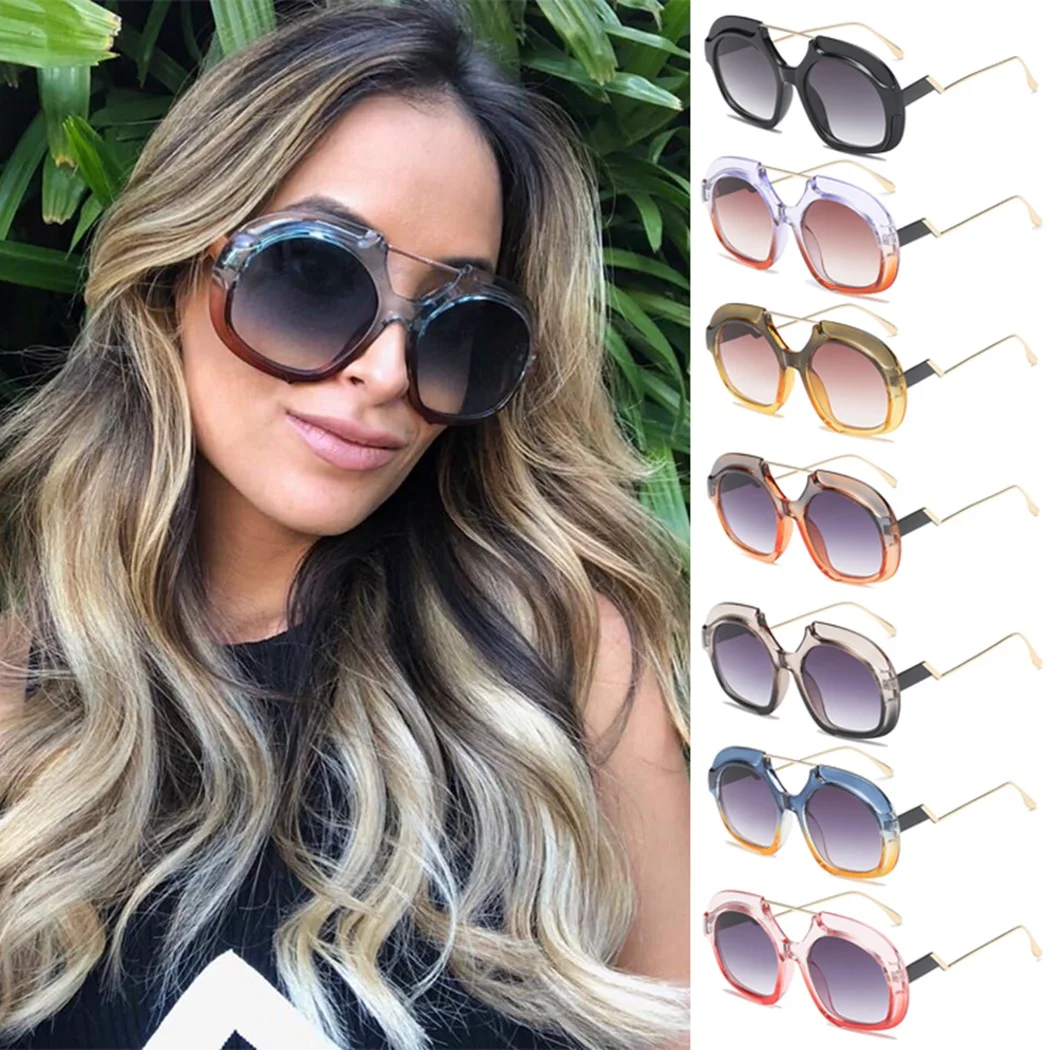 New 2019 Fashion Oversized Sunglasses Women Big Frame Gradient Sun Glasses Brand Designer Female Sunglass UV400 Shades Eyewear
New 2019 Fashion Oversized Sunglasses Women Big Frame Gradient Sun Glasses Brand Designer Female Sunglass UV400 Shades Eyewear