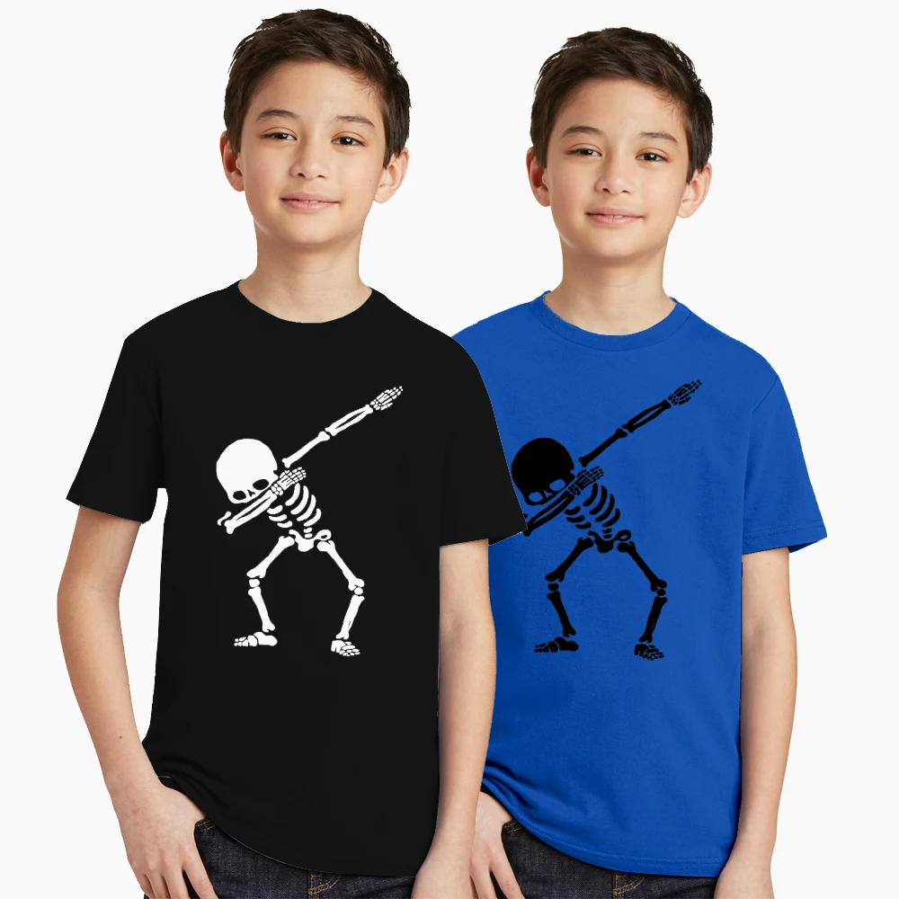 2pcs/lot Dabbing Skull Skeleton Kids Tees Shirt Teen Boys Girls T-shirt Summer Style Tops Tshirt Children Casual Tees T Shirt
2pcs/lot Dabbing Skull Skeleton Kids Tees Shirt Teen Boys Girls T-shirt Summer Style Tops Tshirt Children Casual Tees T Shirt