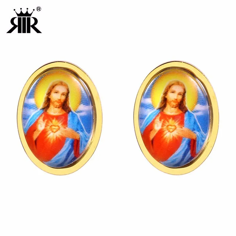 RIR Stainless Steel Vintage Jesus Shines Light Portrait Ear Studs Religious Prayers Blessing People Women Best Earrings Gift
RIR Stainless Steel Vintage Jesus Shines Light Portrait Ear Studs Religious Prayers Blessing People Women Best Earrings Gift