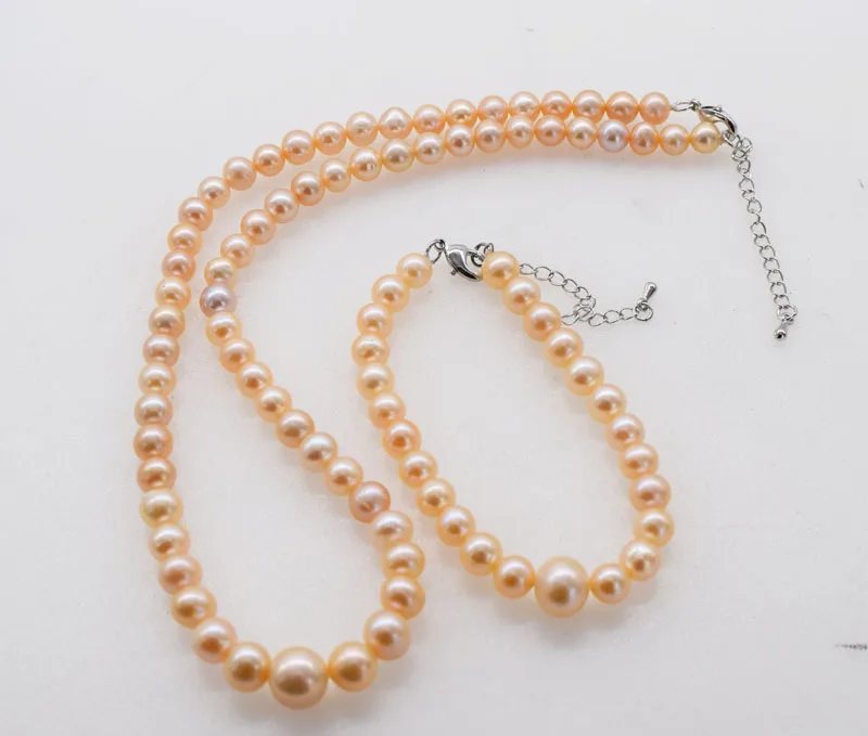 one set freshwater pearl PINK AA round 7-10mm necklace bracelet 18inch 7.5inch FPPJ wholesale beads nature
one set freshwater pearl PINK AA round 7-10mm necklace bracelet 18inch 7.5inch FPPJ wholesale beads nature