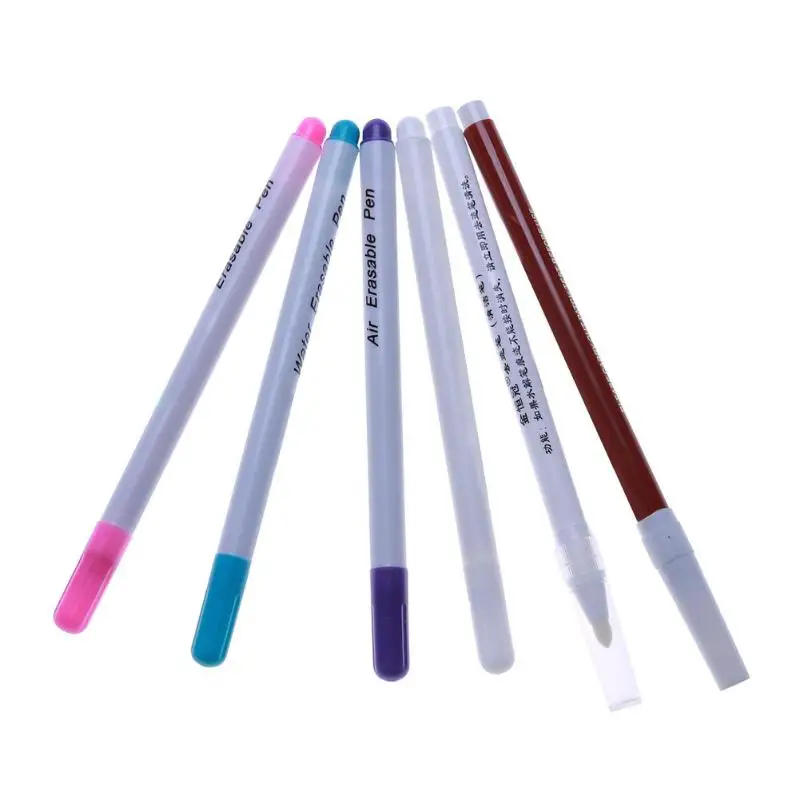 6pcs/set Plastic Water Soluble Pens Air Erasable Fabric Maker Temporary Pen Tailor's Chalk Easy Wipe Off Pen Sewing Accessories
6pcs/set Plastic Water Soluble Pens Air Erasable Fabric Maker Temporary Pen Tailor's Chalk Easy Wipe Off Pen Sewing Accessories