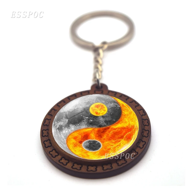 Sun and Moon Yin Yang Jewelry Handmade Yin Yang Keychain Wooden Key Chain Key Holder Key Rings
Sun and Moon Yin Yang Jewelry Handmade Yin Yang Keychain Wooden Key Chain Key Holder Key Rings