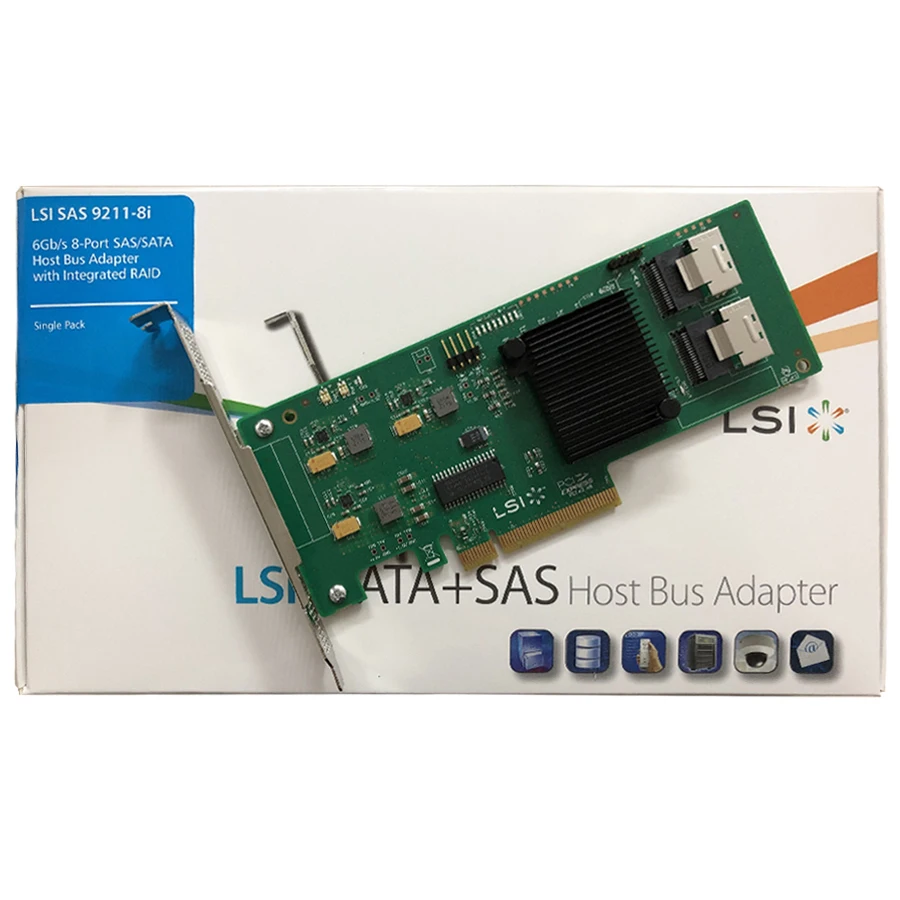 Eastforfuy Avago LSI SAS 9211-8I LSI00194 RAID0.1.1E.10 HBA SATA SFF8087 6Gb PCI-E 2.0 x8 Controller Card
Eastforfuy Avago LSI SAS 9211-8I LSI00194 RAID0.1.1E.10 HBA SATA SFF8087 6Gb PCI-E 2.0 x8 Controller Card
