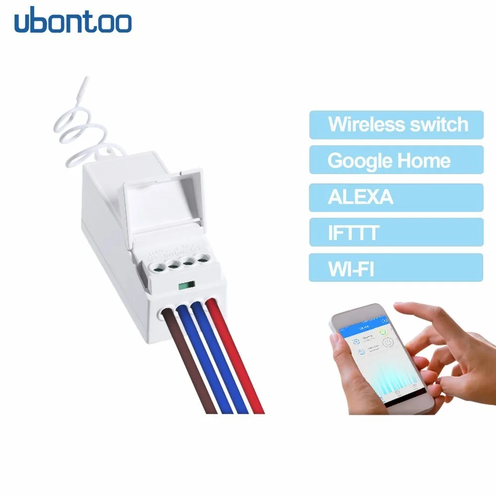 ubontoo Basic Smart Home Wifi Wireless Switch for Alexa Google speakers Remote Control Automation Relay Module for IOS Android
ubontoo Basic Smart Home Wifi Wireless Switch for Alexa Google speakers Remote Control Automation Relay Module for IOS Android