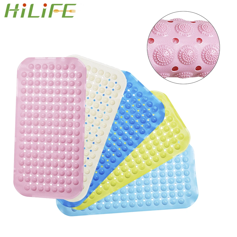 HILIFE Non-Slip Foot Massage Bathroom Carpet With Suction Bath Mat For Toilet Bathroom Soft PVC Rubber Safety Mat for Kids Aged
HILIFE Non-Slip Foot Massage Bathroom Carpet With Suction Bath Mat For Toilet Bathroom Soft PVC Rubber Safety Mat for Kids Aged