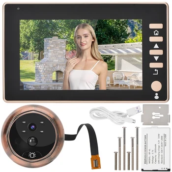 4.5inch HD Screen Cat Eye Camera Recording Video Doorbell With IR Night Vision IR Mobile Detection
4.5inch HD Screen Cat Eye Camera Recording Video Doorbell With IR Night Vision IR Mobile Detection