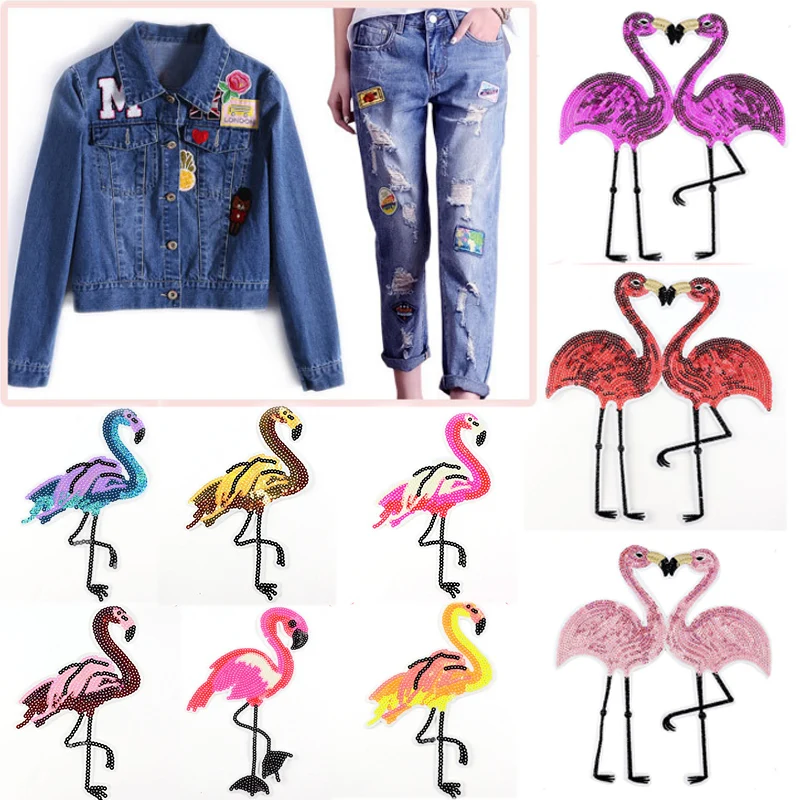 DIY Clothes Sticker Sew-On For Clothes Sweater Flamingo 1PC T-shirt Applique Clothes Decoration Clothes Patch Sequin Embroidery
DIY Clothes Sticker Sew-On For Clothes Sweater Flamingo 1PC T-shirt Applique Clothes Decoration Clothes Patch Sequin Embroidery