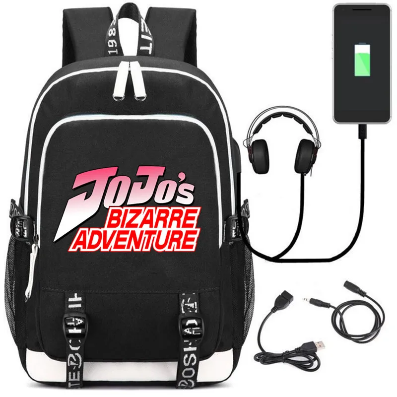 JoJo's Bizzare Adventure Laptop Backpack External USB Charge Bag Headset Port Teenagers School Bags Bookbag Unisex Travel Bags
JoJo's Bizzare Adventure Laptop Backpack External USB Charge Bag Headset Port Teenagers School Bags Bookbag Unisex Travel Bags