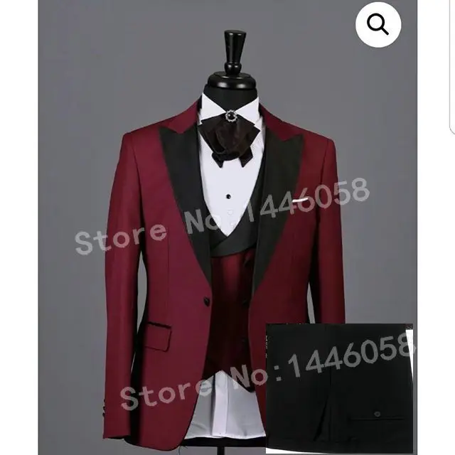SZ Elegant 3 Pieces Men Wedding Suits 2018 Formal Peak Lapel Groom Tuxedos Terno Slim Fit Burgundy Groomsmen Best Man Blazer
SZ Elegant 3 Pieces Men Wedding Suits 2018 Formal Peak Lapel Groom Tuxedos Terno Slim Fit Burgundy Groomsmen Best Man Blazer