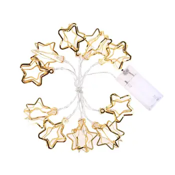 1.1M 10 Led Gold Hollow Star Led String Light Mini Fairy Lights For Christmas Holiday Party Wedding Home Store Decor
1.1M 10 Led Gold Hollow Star Led String Light Mini Fairy Lights For Christmas Holiday Party Wedding Home Store Decor