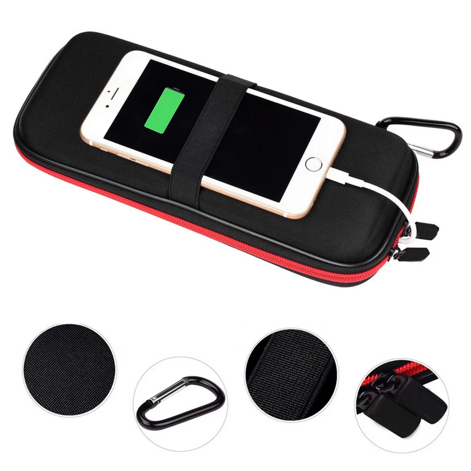 Portable Travel Hard EVA Shockproof Carrying Bag Case Pouch Storage Box with Carabiner for External Battery Pack Power Bank
Portable Travel Hard EVA Shockproof Carrying Bag Case Pouch Storage Box with Carabiner for External Battery Pack Power Bank