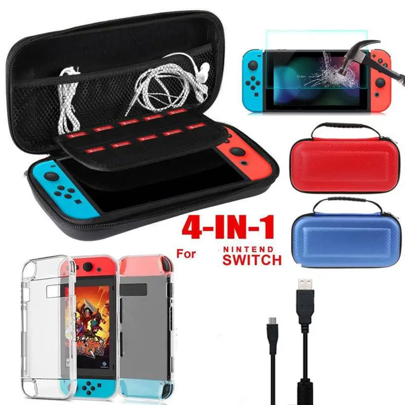 EastVita EVA Hard Bag Storage bag +Shell Cover+Charging Cable+Protector 4 in 1 Accessories for Nintend Switch
EastVita EVA Hard Bag Storage bag +Shell Cover+Charging Cable+Protector 4 in 1 Accessories for Nintend Switch