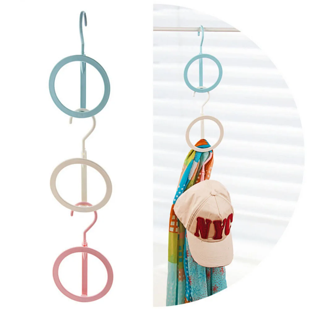 Multifunctional Cloth Hanger Wardrobe Storage Racks Shelf Toroidal Tie Towel Holder Silk Scarf Storage Rack Plastic
Multifunctional Cloth Hanger Wardrobe Storage Racks Shelf Toroidal Tie Towel Holder Silk Scarf Storage Rack Plastic