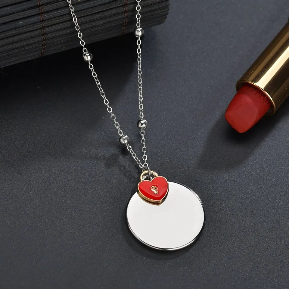 Women Small Heart Lock Pendant Necklaces Black Red Necklaces Chain For Girls Trendy Fashion Factory Handmade Necklaces
Women Small Heart Lock Pendant Necklaces Black Red Necklaces Chain For Girls Trendy Fashion Factory Handmade Necklaces