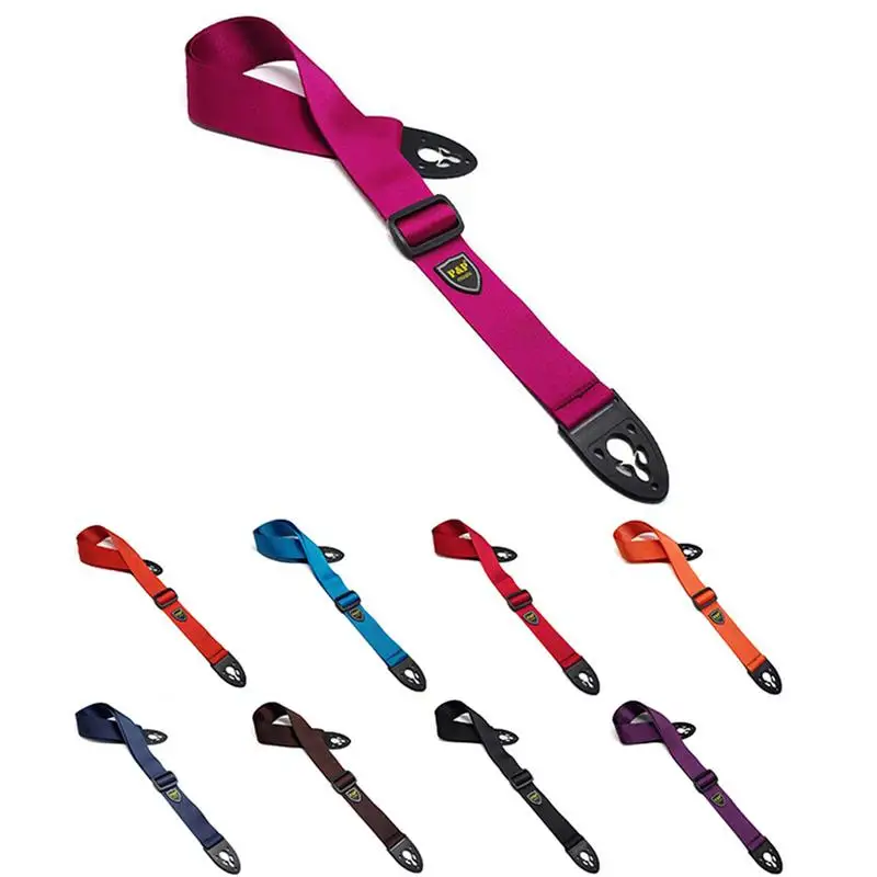 P&P Pure Color Adjustable Nylon Guitar Strap Belt for Acoustic Guitar Electric Guitarra Bass Musical Instrument Accessories
P&P Pure Color Adjustable Nylon Guitar Strap Belt for Acoustic Guitar Electric Guitarra Bass Musical Instrument Accessories