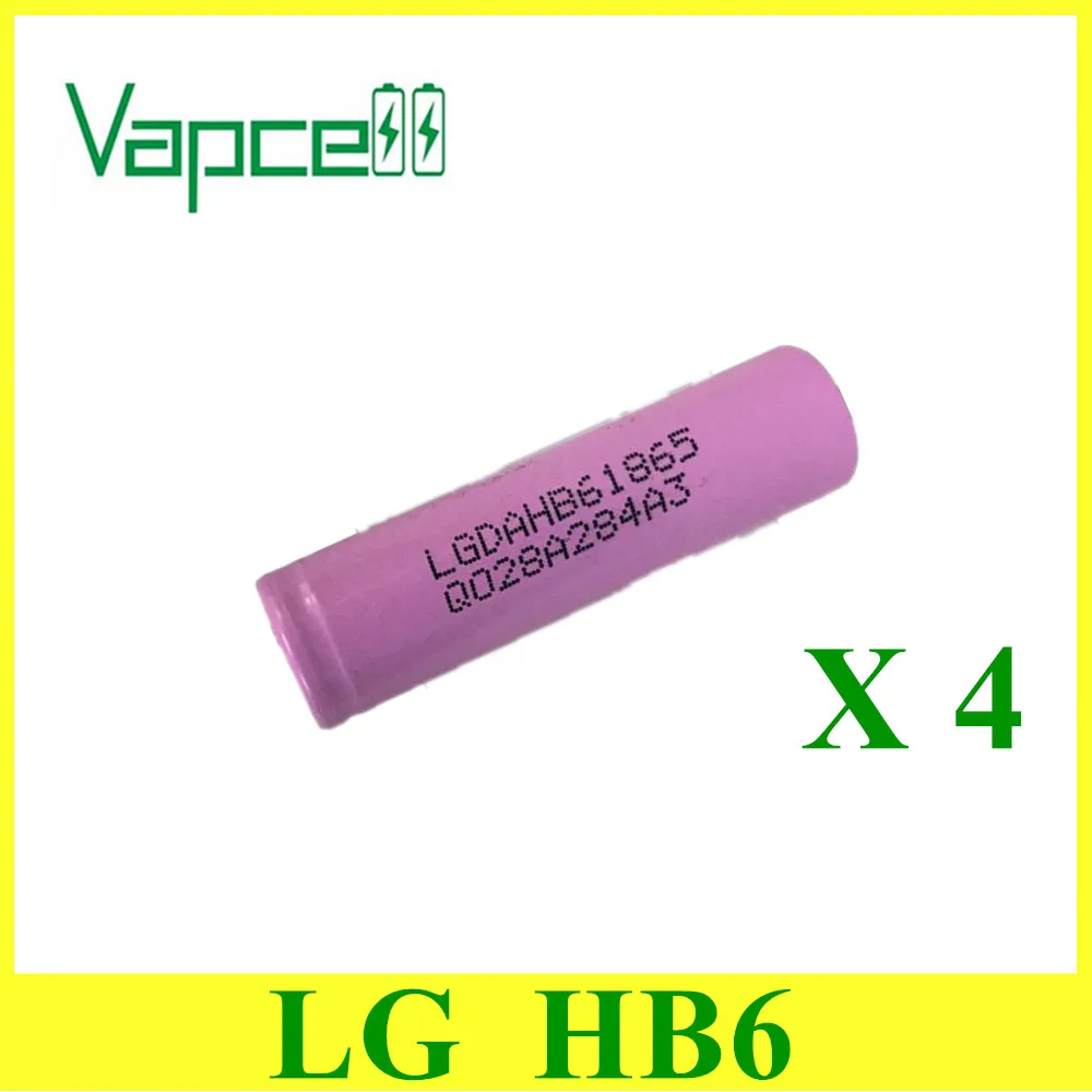 4 pcs 100% original VAPCELL 18650 1500mah 30A lithium rechargeable battery for LG HB6 brand cell li-ion batteries
4 pcs 100% original VAPCELL 18650 1500mah 30A lithium rechargeable battery for LG HB6 brand cell li-ion batteries