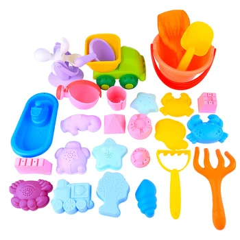 26Pcs Outdoor Kids Beach Sand Toys Soft Rubber Beach Bucket Playset Sand Clay Mold Sand Water Playing Tool Toy For Kids Children
26Pcs Outdoor Kids Beach Sand Toys Soft Rubber Beach Bucket Playset Sand Clay Mold Sand Water Playing Tool Toy For Kids Children