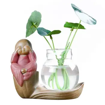Garden Glass Hydroponic Vase Stone Small Monk Creative Plants Vase Home Grass Ceramic Flower Pot Vase Gardening Supplies
Garden Glass Hydroponic Vase Stone Small Monk Creative Plants Vase Home Grass Ceramic Flower Pot Vase Gardening Supplies
