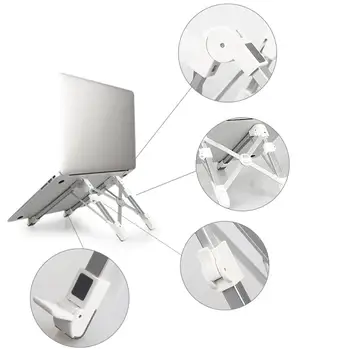 Portable Folding Laptop Stand Aluminum Alloy Notebook Heightening Bracket Adjustable PC Holder r20
Portable Folding Laptop Stand Aluminum Alloy Notebook Heightening Bracket Adjustable PC Holder r20