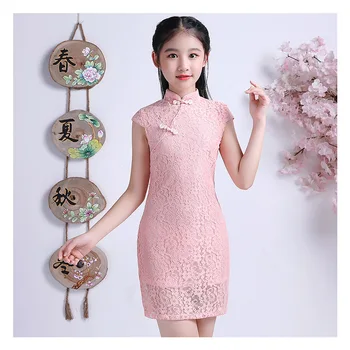 Lace Cheongsam Dress Kids Chinese Style Qipao Dresses Girls Frocks 2019 Kids Summer Clothes Princess Costume for Girl Robe Fille
Lace Cheongsam Dress Kids Chinese Style Qipao Dresses Girls Frocks 2019 Kids Summer Clothes Princess Costume for Girl Robe Fille