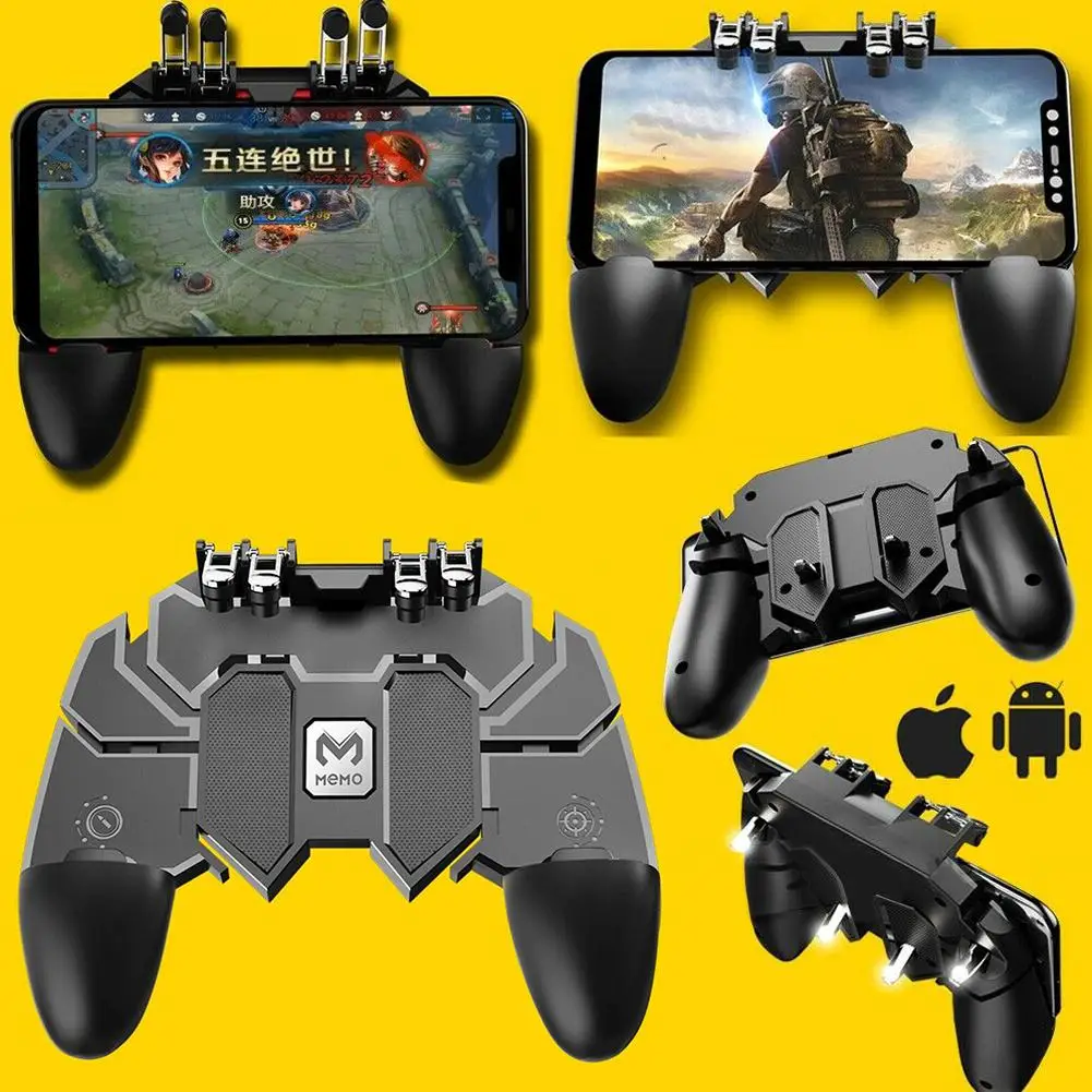 HobbyLane 66 L1R1 Shooter Stretchable PUBG Game Controller Universal Colorful Gaming Joystick Gamepad Trigger Fire Button d25
HobbyLane 66 L1R1 Shooter Stretchable PUBG Game Controller Universal Colorful Gaming Joystick Gamepad Trigger Fire Button d25