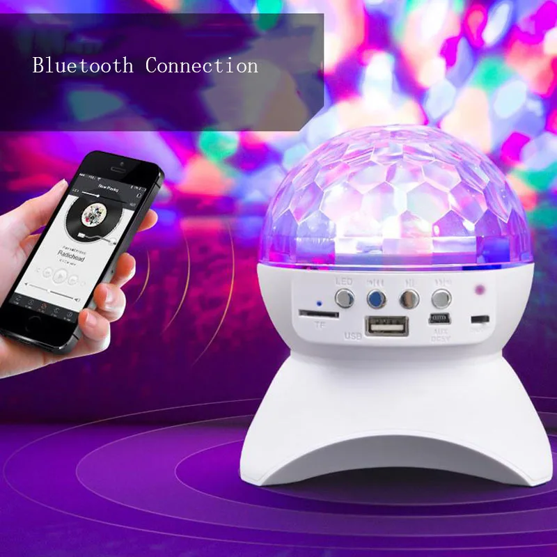 Disco DJ Party Portable Bluetooth Speaker Built Light Show Stage Effect Lighting RGB Color Changing LED Crystal Ball
Disco DJ Party Portable Bluetooth Speaker Built Light Show Stage Effect Lighting RGB Color Changing LED Crystal Ball