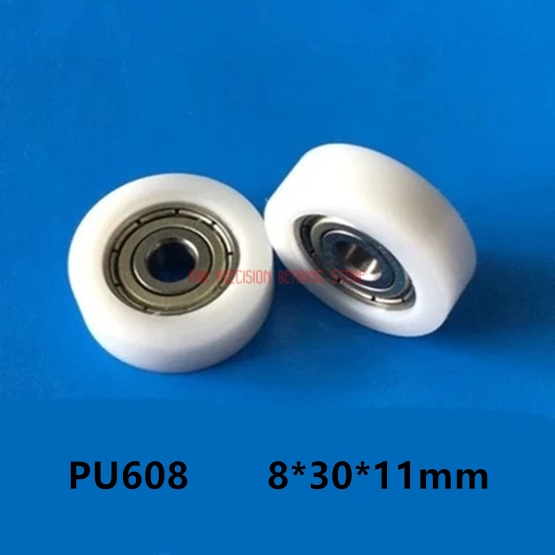 

2023 Limited Special Offer 10 Pcs 608 Nylon Plastic Embedded Groove Ball Bearings 8*30*11mm Guide Pulley