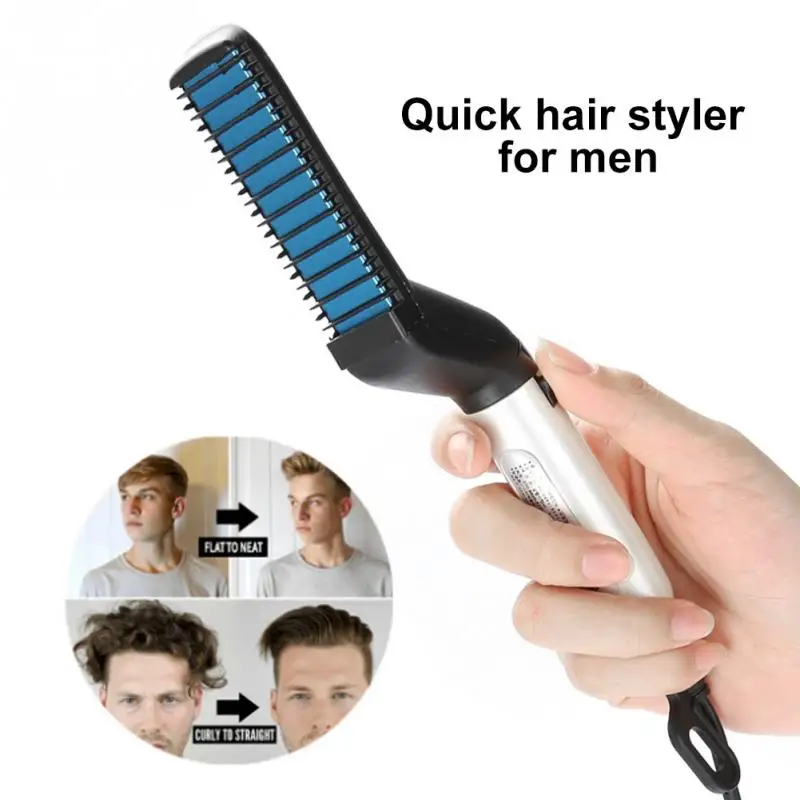Multifunctional Men Hair Styling Iron Comb Hair Curling Straightening Styler Hair Styling Iron Comb Straightener Curler Set Tool
Multifunctional Men Hair Styling Iron Comb Hair Curling Straightening Styler Hair Styling Iron Comb Straightener Curler Set Tool