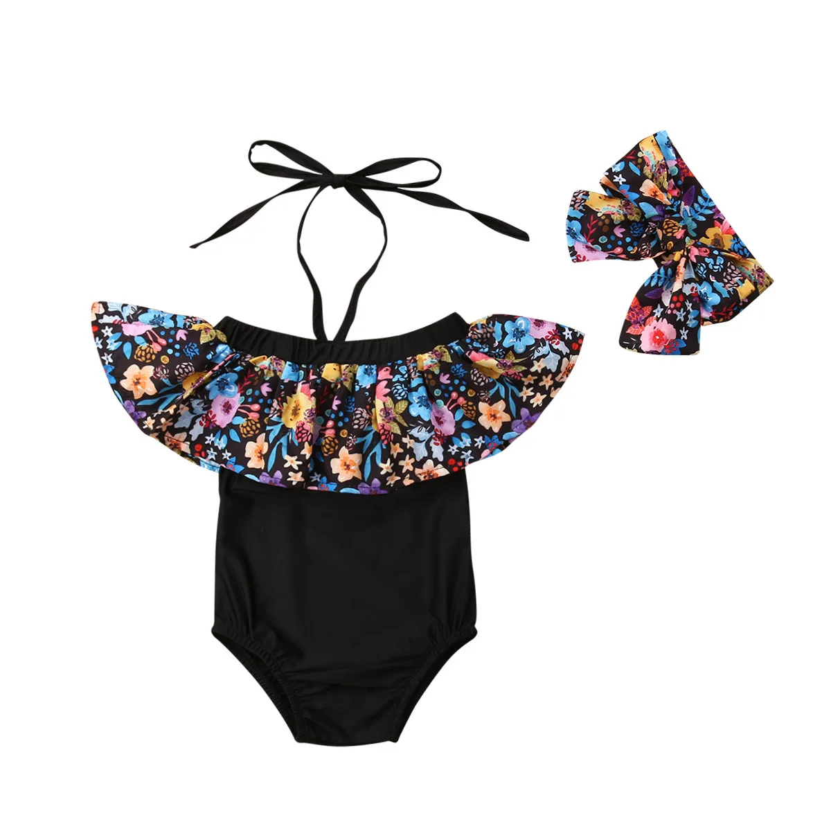 Kids Baby Girl Off shoulder Floral Cape Collar Strap Halter Swimming Bathing Suit Headband 2PCS Swimsuit Tankini
Kids Baby Girl Off shoulder Floral Cape Collar Strap Halter Swimming Bathing Suit Headband 2PCS Swimsuit Tankini