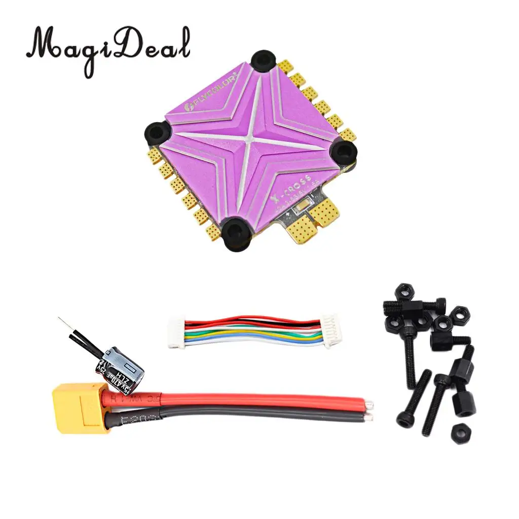MagiDeal Flycolor X-Cross 40A 3-6S BLHeli_32 4in1 ESC Dshot1200 Built in 5V 1.5A BEC
MagiDeal Flycolor X-Cross 40A 3-6S BLHeli_32 4in1 ESC Dshot1200 Built in 5V 1.5A BEC