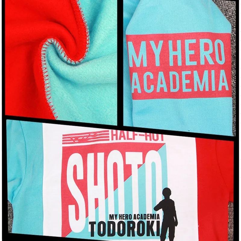 Толстовка Аниме Boku No My Hero Академия Todoroki Shoto Косплей пальто моя геройская Мужская