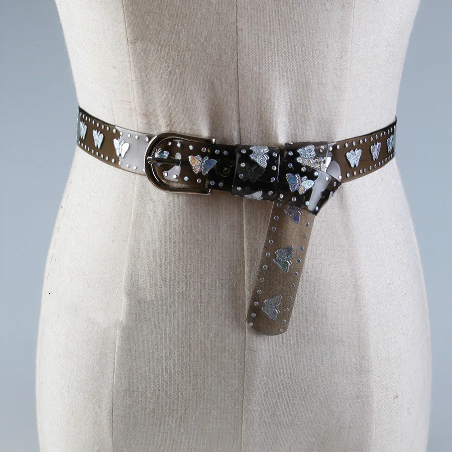 11 Colors Unif Style Sweet Vintage 90s Thunderbolt Multicolored Laser Butterfly Belt Transparent Jelly Belt Women
11 Colors Unif Style Sweet Vintage 90s Thunderbolt Multicolored Laser Butterfly Belt Transparent Jelly Belt Women