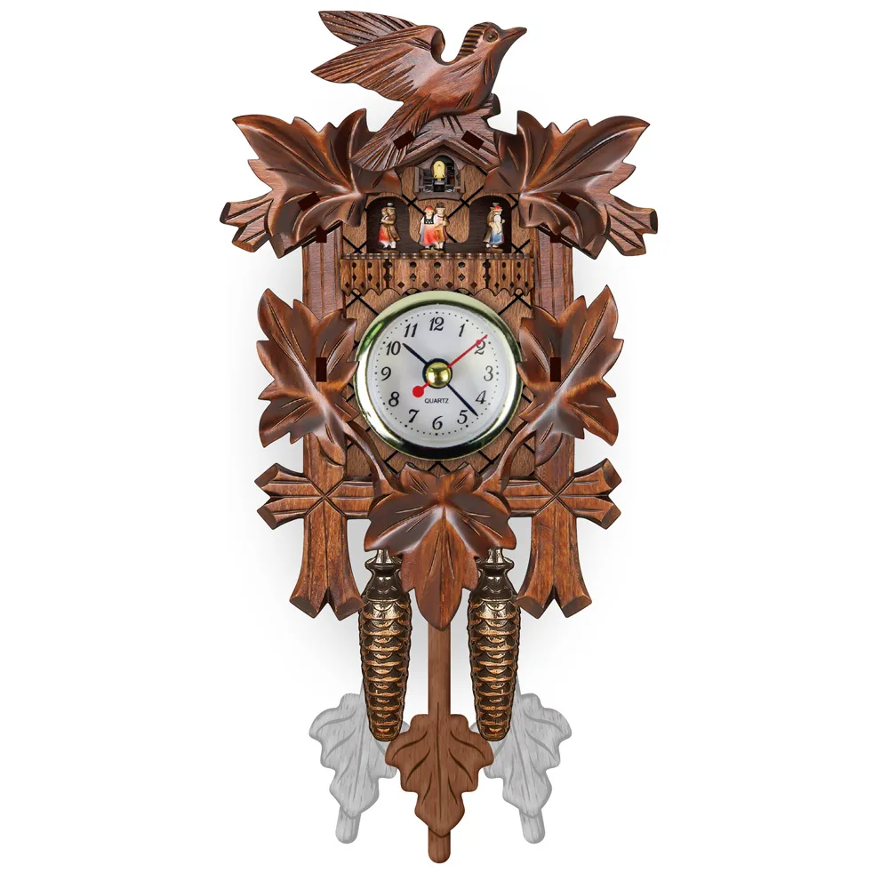 Vintage Home Decorative Bird Wall Clock Hanging Wood Cuckoo Clock Living Room Pendulum Clock Craft Art Clock For New House
Vintage Home Decorative Bird Wall Clock Hanging Wood Cuckoo Clock Living Room Pendulum Clock Craft Art Clock For New House