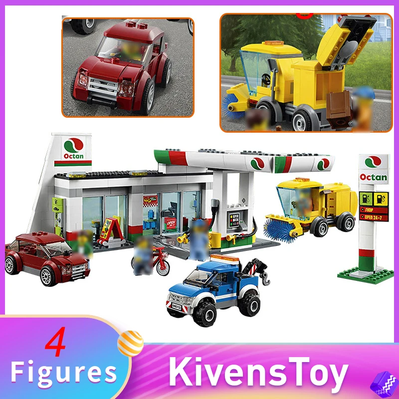 IN STORE Service Area Gas Station 02047 Town Building Blocks Bricks Toys Compatible with Lego 60132 City Series 540pcs
IN STORE Service Area Gas Station 02047 Town Building Blocks Bricks Toys Compatible with Lego 60132 City Series 540pcs