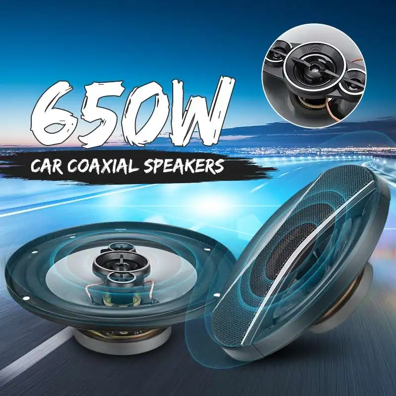 2pcs 6 Inch 650W Car HiFi Coaxial Speaker Vehicle Door Auto Audio Music Stereo Full Range Frequency Speakers for Cars
2pcs 6 Inch 650W Car HiFi Coaxial Speaker Vehicle Door Auto Audio Music Stereo Full Range Frequency Speakers for Cars
