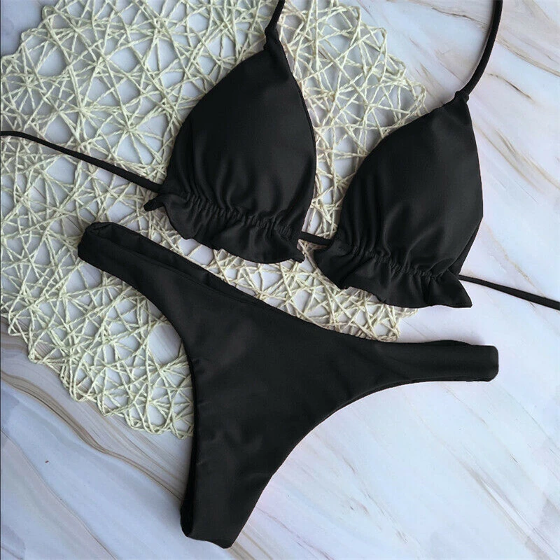 Swimming Suit For Women Bikini Push Up Swimwear Sexy Swimsuit Bathing Suit Solid Color Ruffle Swim Suit Costumi Da Bagno Donna
Swimming Suit For Women Bikini Push Up Swimwear Sexy Swimsuit Bathing Suit Solid Color Ruffle Swim Suit Costumi Da Bagno Donna