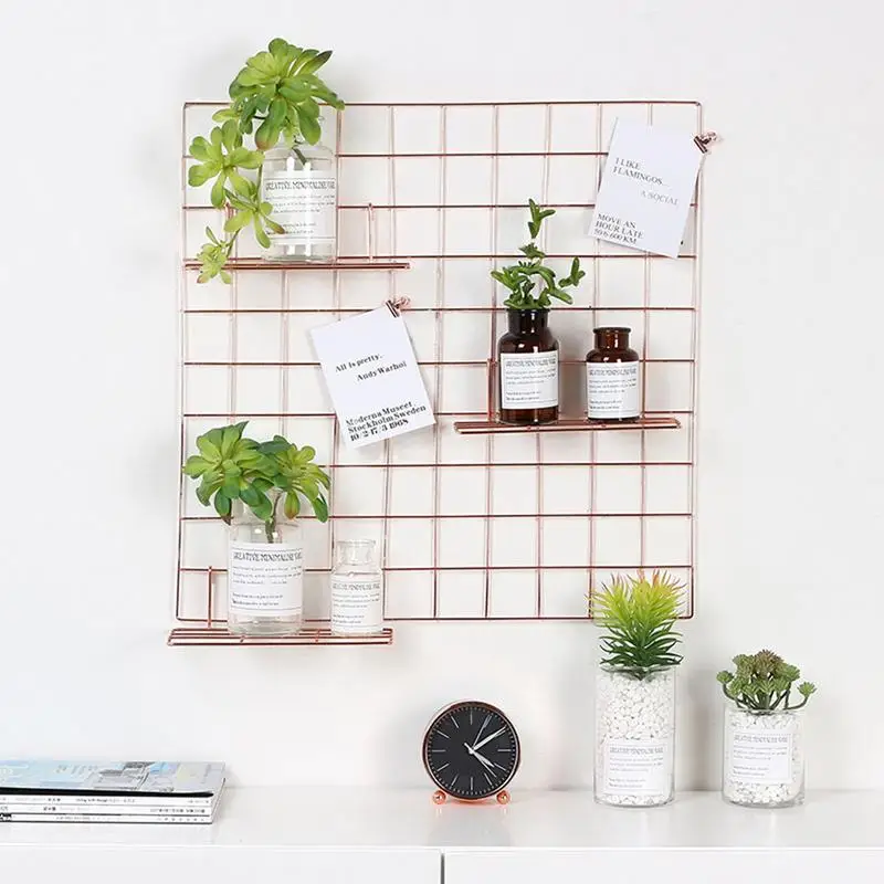 Storage Rack Nordic Minimalist Modern Grid Wrought Iron Photo Wall Hanging Plate Mini Photos Rack Home Decoration
Storage Rack Nordic Minimalist Modern Grid Wrought Iron Photo Wall Hanging Plate Mini Photos Rack Home Decoration