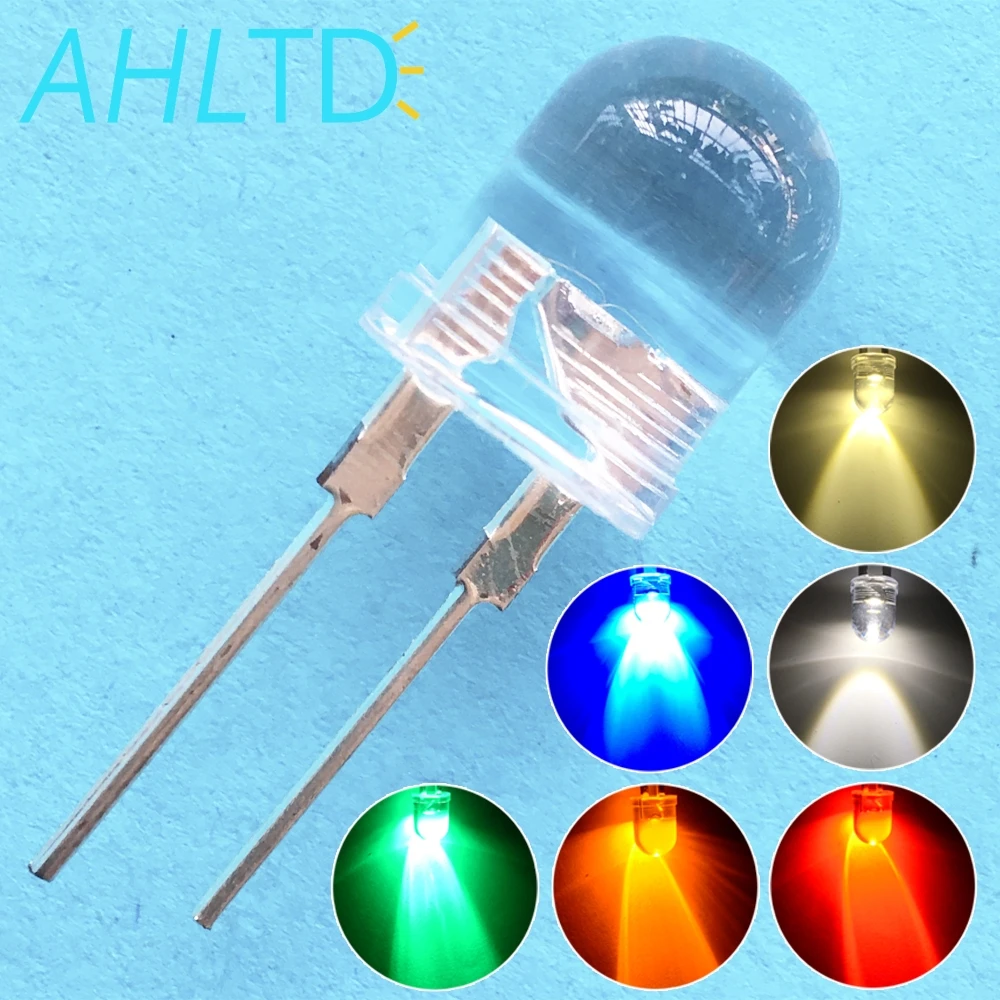 50pcs 10mm White Red Green Blue Yellow Diode Led Round 0.5W Power Light 3.2~3.6V LED Lamp Bead Light-emitting Diode 30KMCD Bulb 
50pcs 10mm White Red Green Blue Yellow Diode Led Round 0.5W Power Light 3.2~3.6V LED Lamp Bead Light-emitting Diode 30KMCD Bulb