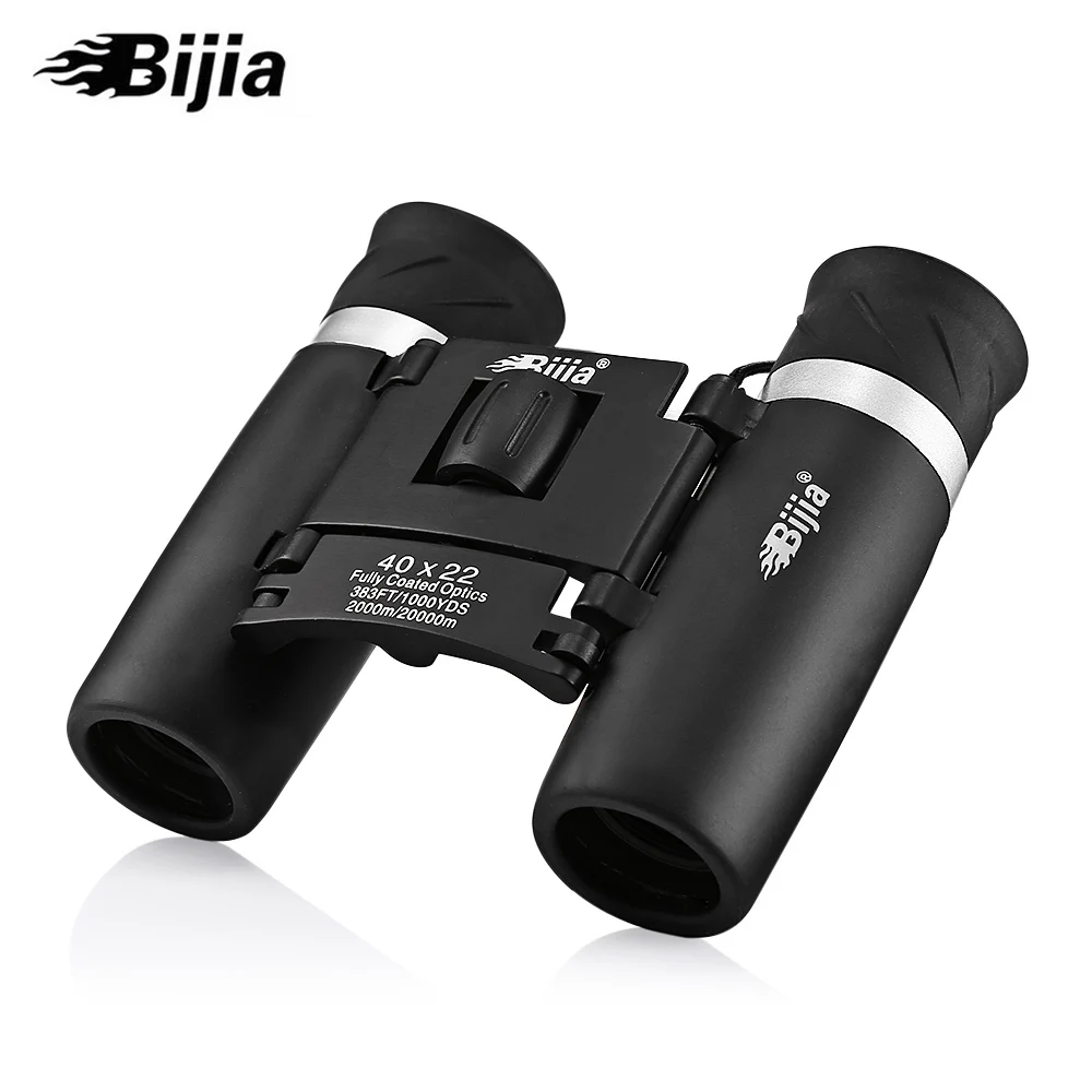 BIJIA 40X22 383FT 1000YDS Mini Foldable HD Binocular Telescope 40X Magnification BAK4 Camping Hiking Binocular Hunting Telescope
BIJIA 40X22 383FT 1000YDS Mini Foldable HD Binocular Telescope 40X Magnification BAK4 Camping Hiking Binocular Hunting Telescope