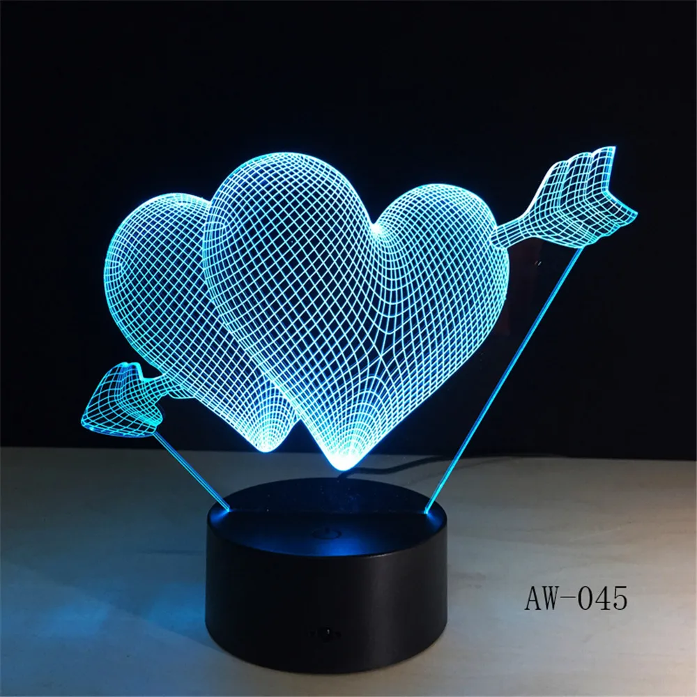 Love Romantic 3D Arrow Through the Heart LED Night Light Desk Lamp Wedding Bedroom Decor Lovers Couple Sweetheart Gift AW-045
Love Romantic 3D Arrow Through the Heart LED Night Light Desk Lamp Wedding Bedroom Decor Lovers Couple Sweetheart Gift AW-045