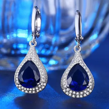 2019 Water Drop Amethyst Earrings Joyas De Silver S925 with Diamond Shiny Sapphire Crystal Earrings Bizuteria Gemstone for Women
2019 Water Drop Amethyst Earrings Joyas De Silver S925 with Diamond Shiny Sapphire Crystal Earrings Bizuteria Gemstone for Women