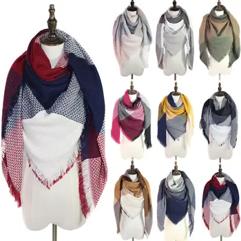 Women Blanket Oversized Tartan Scarf Wrap Shawl Plaid Cozy Pashmina Scarves Color Patchwork Warm Autumn Winter Trendy Scarves
Women Blanket Oversized Tartan Scarf Wrap Shawl Plaid Cozy Pashmina Scarves Color Patchwork Warm Autumn Winter Trendy Scarves